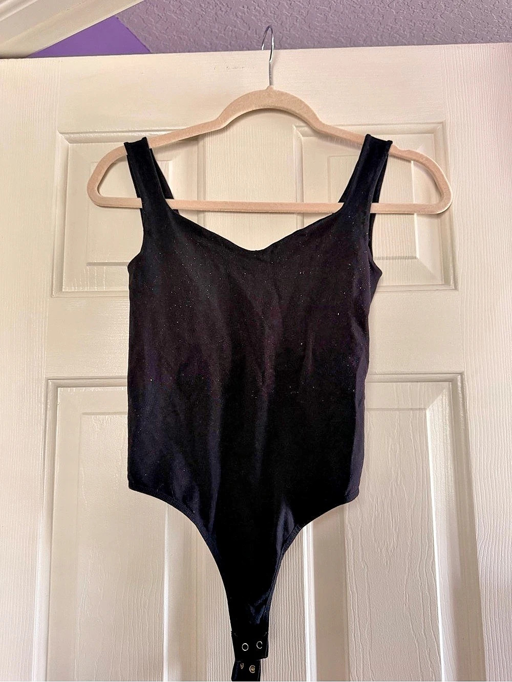 Free People Black Bodysuit size XL